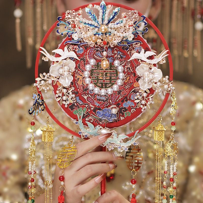 Wedding Fans/. Traditional Chinese embroidery Fans for yourself/Mothers Day/Birthday gift / chrisms