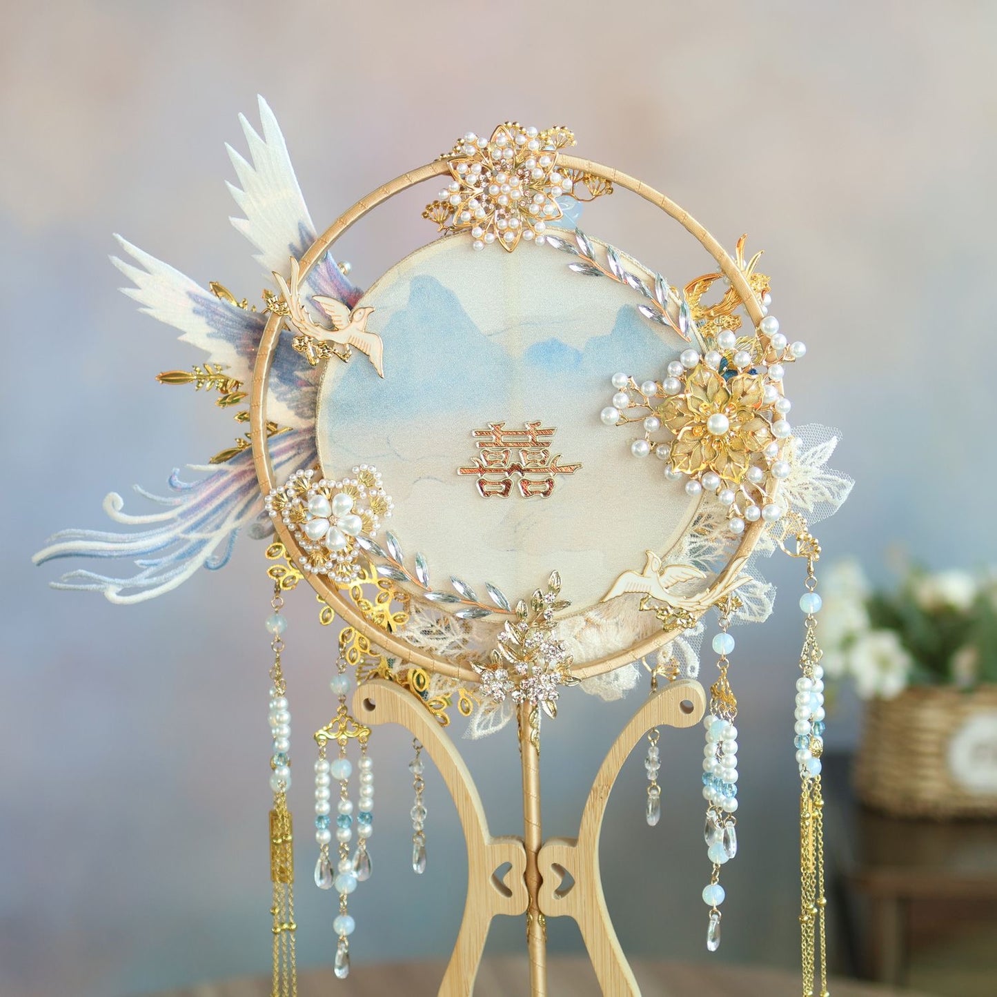 Wedding Fans/. Traditional Chinese embroidery Fans for yourself/Mothers Day/Birthday gift / chrisms