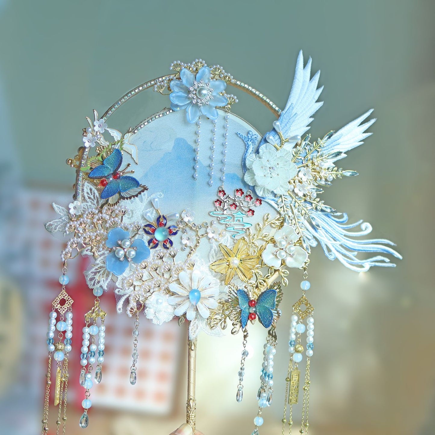 Wedding Fans/. Traditional Chinese embroidery Fans for yourself/Mothers Day/Birthday gift / chrisms