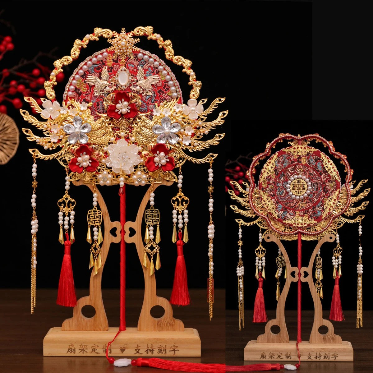 Wedding Fans/. Traditional Chinese embroidery Fans for yourself/Mothers Day/Birthday gift / chrisms