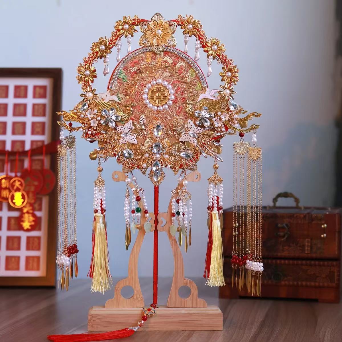 Wedding Fans/. Traditional Chinese embroidery Fans for yourself/Mothers Day/Birthday gift / chrisms