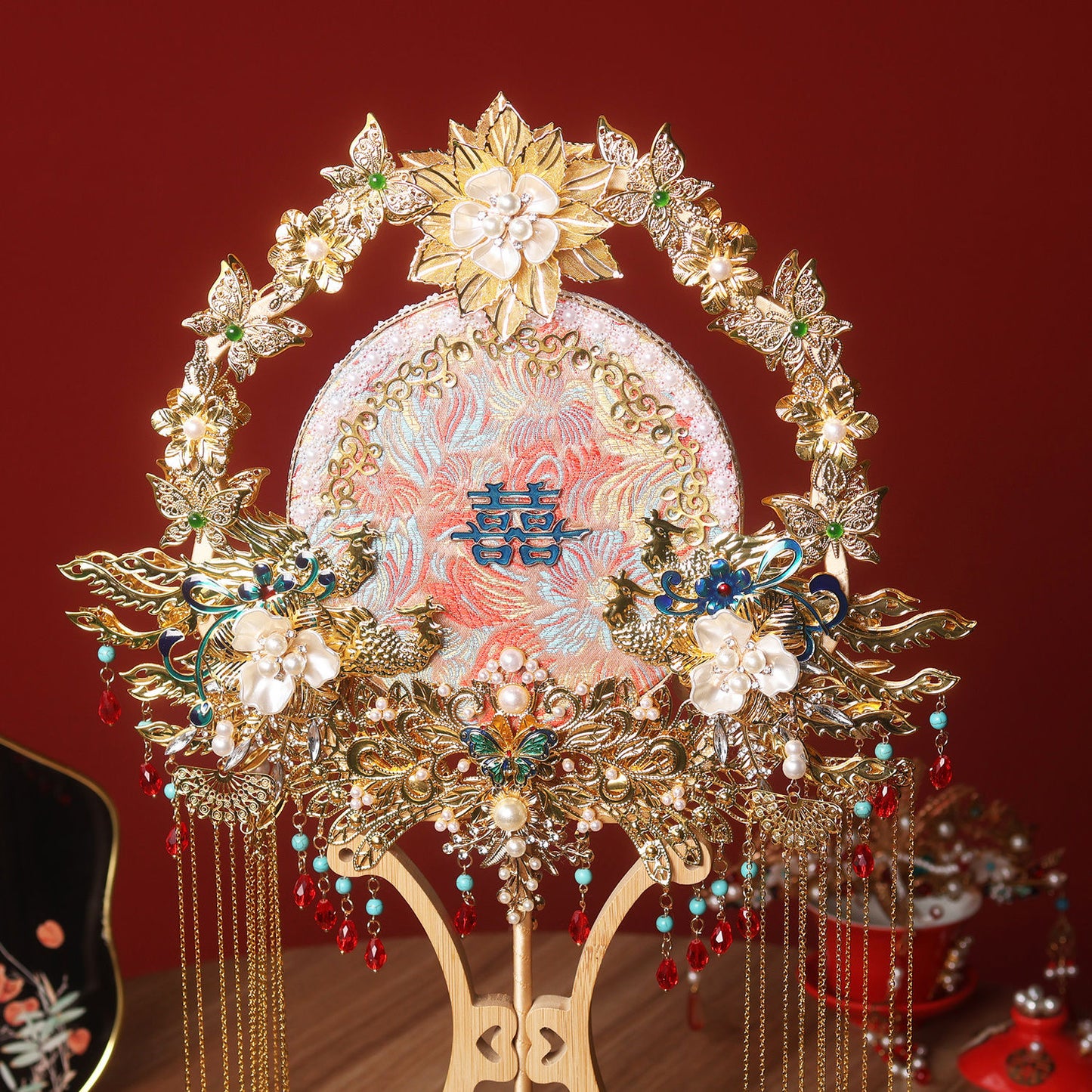 Wedding Fans/. Traditional Chinese embroidery Fans for yourself/Mothers Day/Birthday gift / chrisms