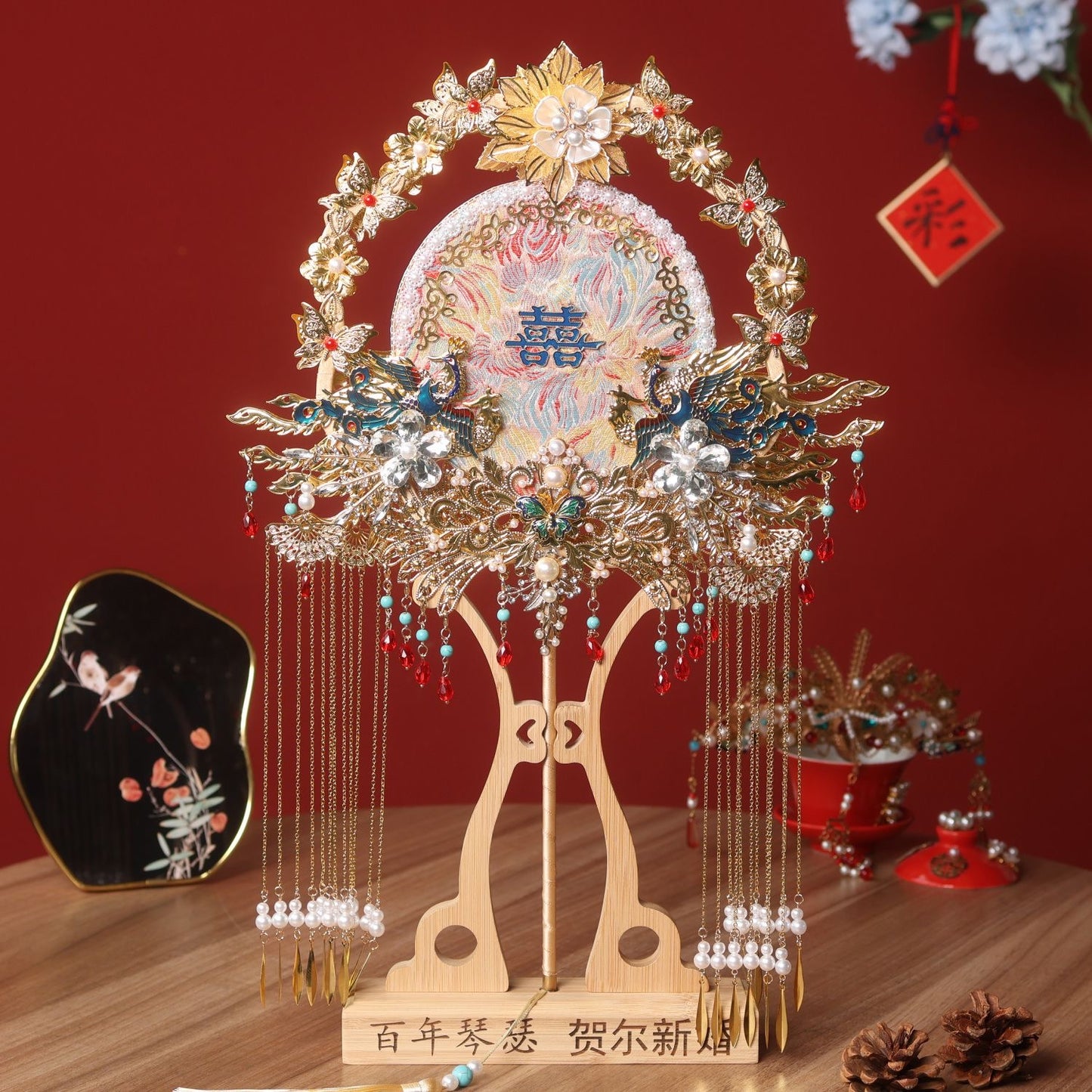 Wedding Fans/. Traditional Chinese embroidery Fans for yourself/Mothers Day/Birthday gift / chrisms