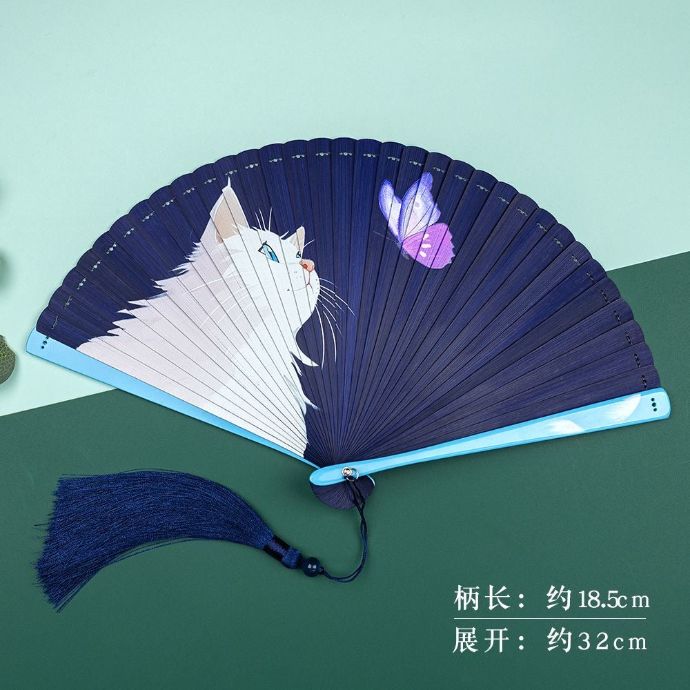 fully bamboo fan with exquisite box