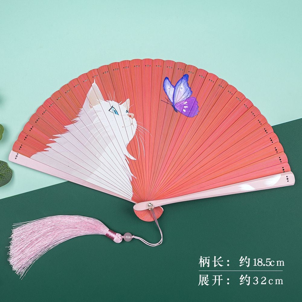 fully bamboo fan with exquisite box