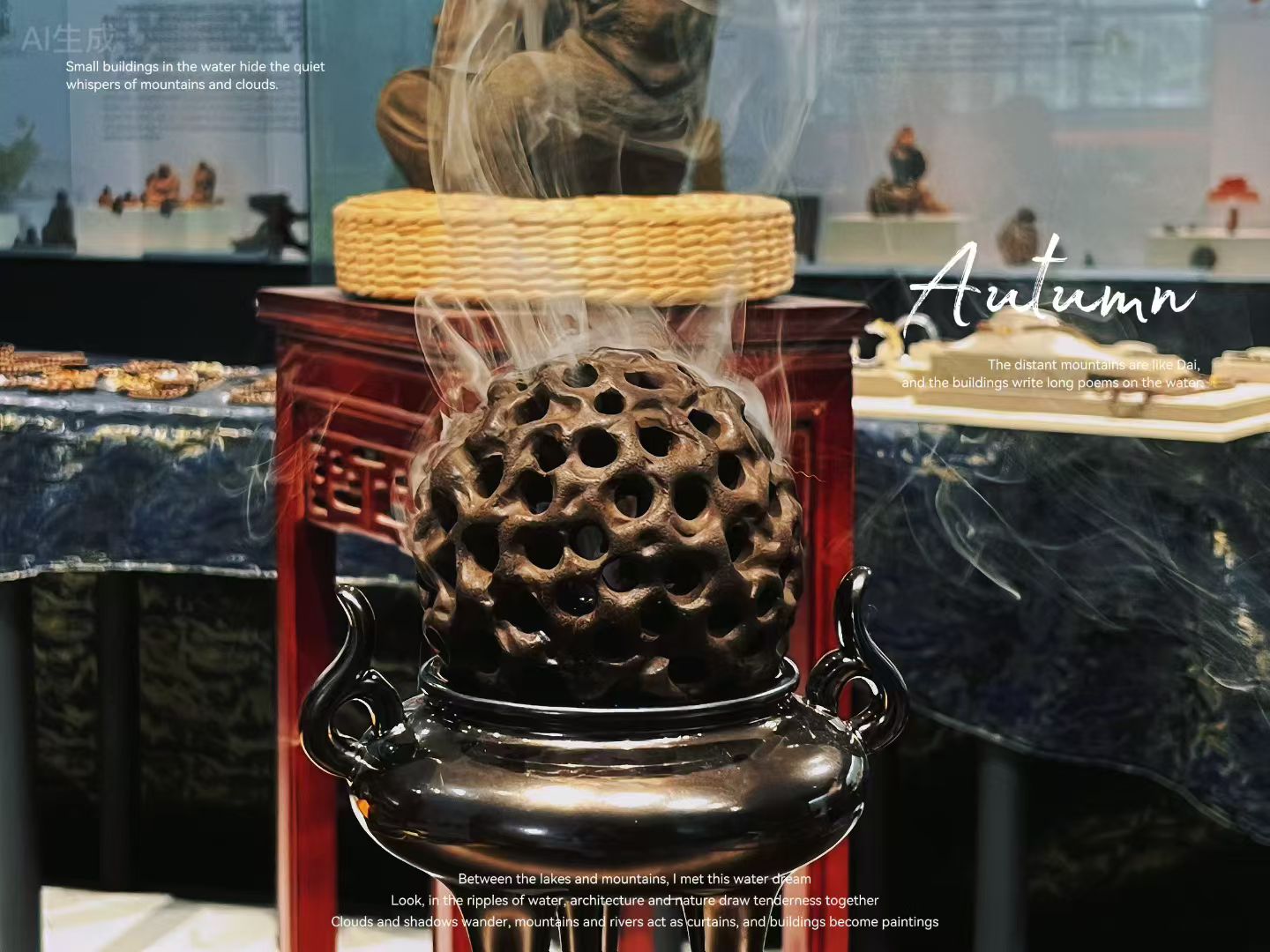 Hollow-out herbal aromatherapy burner